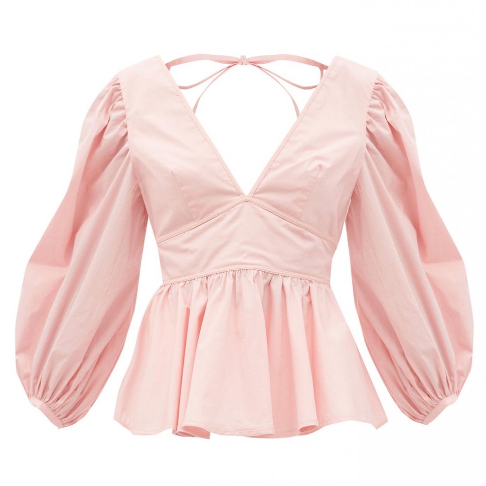 NWT Staud Luna Top in Strawberry Cream Pink